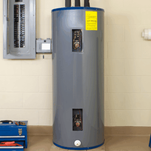 A water heater after a Mokena home gets water heater installation services from Comfort Zone Service.